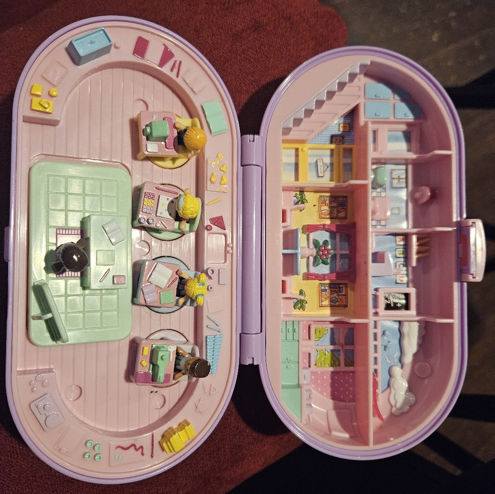 Vintage Bluebird 1992 Polly Pocket Stampin' School Playset COMPLETE